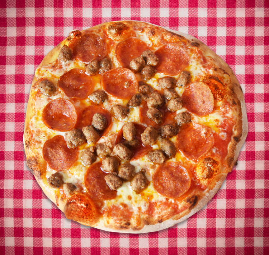 Pepperoni and Sausage Nicastro Wood Fired Pizza